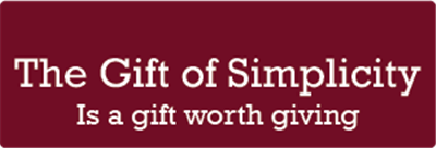 Wine Sign-Gift of Simplicity