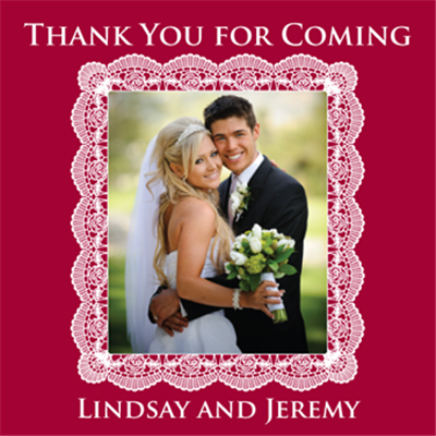 Red Wine with Lacy Photo Frame R01