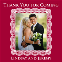 Red Wine with Lacy Photo Frame R01