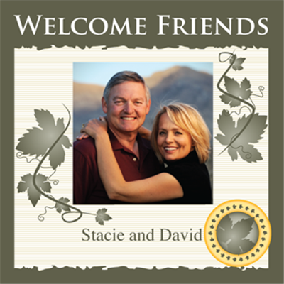 White Wine with Trellis Photo Frame W01
