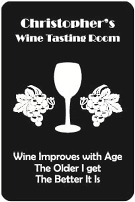 Wine Tasting Room Sign