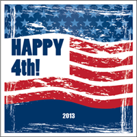 Red Wine with American Flag R01